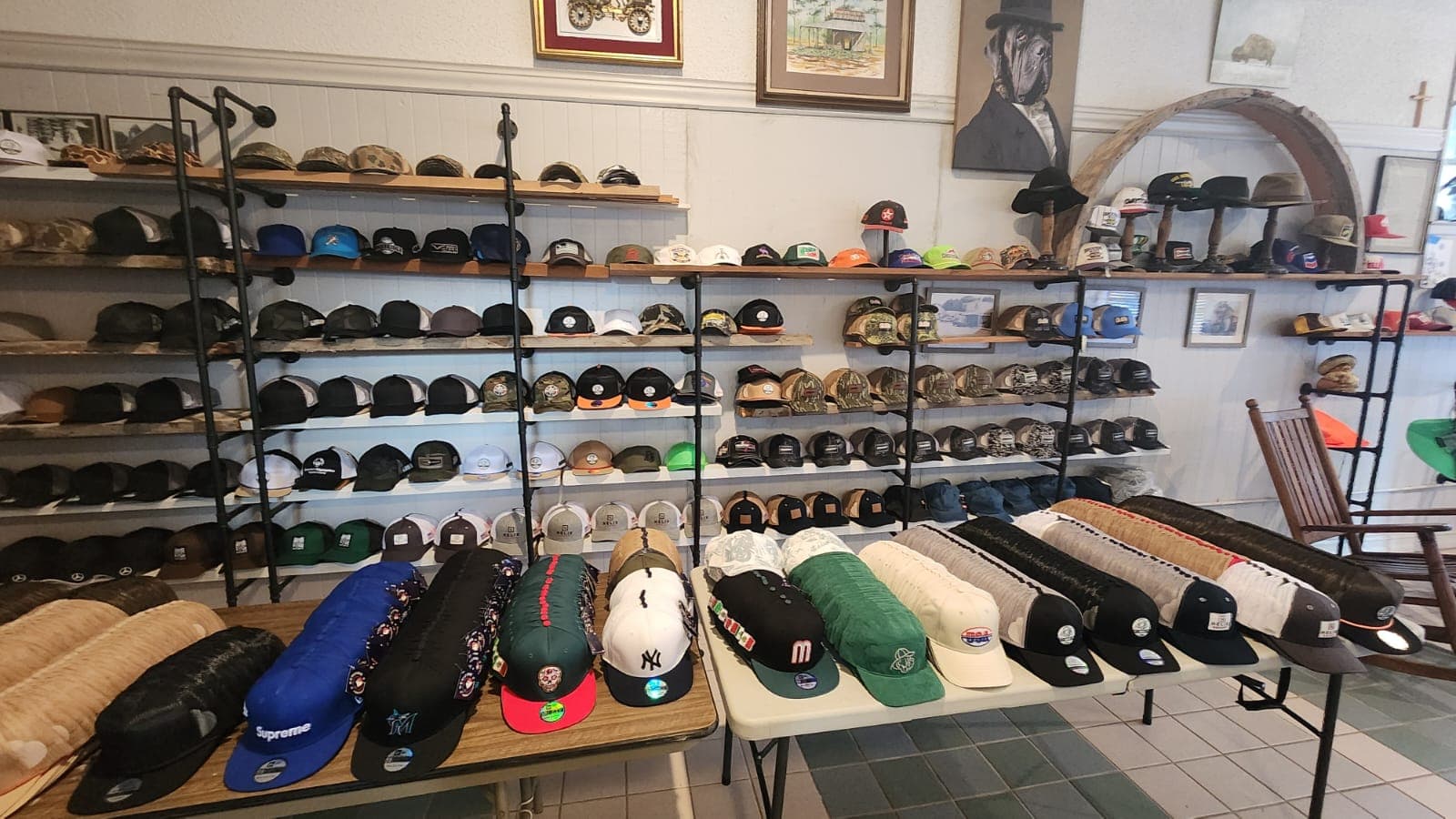 Inside store